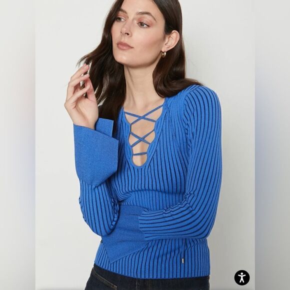 Bailey 44 Surreal Sweater Top Cornflower Blue Small - Picture 1 of 5
